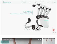 Tablet Screenshot of dextarobotics.com